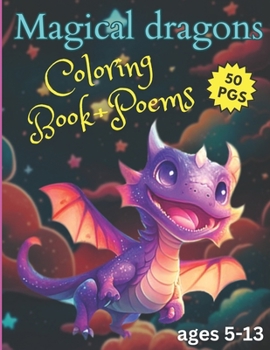 Paperback Magical Dragons Coloring Book + Poems Book
