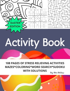 Paperback Activity Book: Activity Book for kids for adults for teens large print for lockdown or quarrantine branin games coloring book