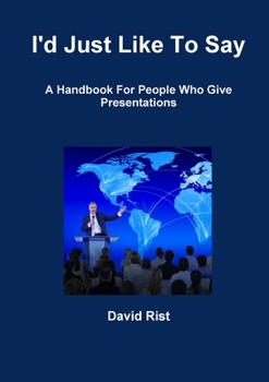 Paperback I'd Just Like To Say Book