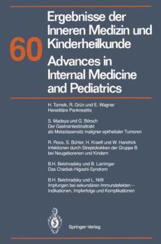 Paperback Ergebnisse Der Inneren Medizin Und Kinderheilkunde/Advances in Internal Medicine and Pediatrics [German] Book