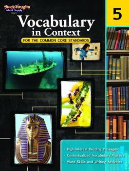 Paperback Vocabulary in Context for the Common Core Standards Reproducible Grade 5 Book