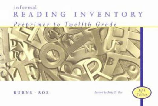 Spiral-bound Informal Reading Inventory, Fifth Edition Book