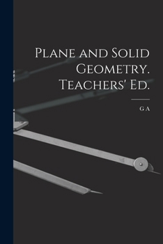 Paperback Plane and Solid Geometry. Teachers' ed. Book