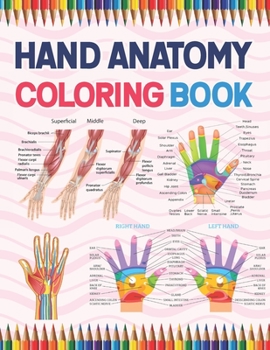 Paperback Hand Anatomy Coloring Book: Hand Anatomy Coloring Book for kids. Human Hand Anatomy Coloring Pages for Kids Toddlers Teens. Human Body Anatomy Col Book