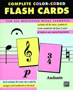 Cards Complete Color-Coded Flash Cards: For All Beginning Music Students, Flash Cards Book