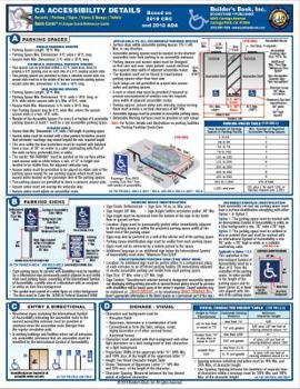 Pamphlet 2019 California Accessibility Details Quick-Card Based On 2019 CBC & 2010 ADA Book