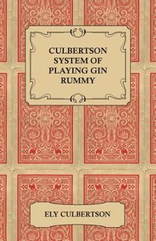 Paperback Culbertson System of Playing Gin Rummy Book