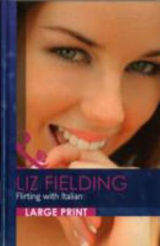 Hardcover Flirting With Italian [Large Print] Book