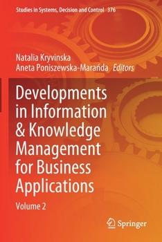 Paperback Developments in Information & Knowledge Management for Business Applications: Volume 2 Book