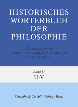 Hardcover Historisches Worterbuch Der Philosophie Gesamtwerk. U - V [German] Book