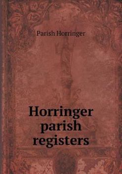 Paperback Horringer parish registers Book