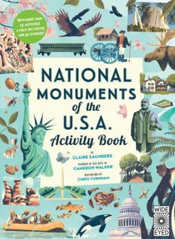Paperback National Monuments of the USA Activity Book: With More Than 25 Activities, a Fold-Out Poster, and 30 Stickers! Book