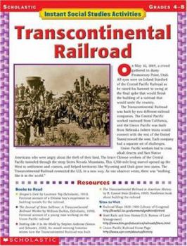 Paperback Instant Social Studies Activities: Transcontinental Railroad Book
