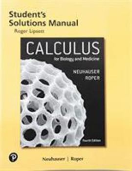 Paperback Student Solutions Manual for Calculus for Biology and Medicine Book