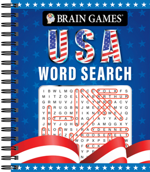 Spiral-bound Brain Games - USA Word Search (320 Pages) Book