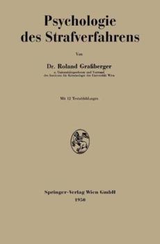 Paperback Psychologie Des Strafverfahrens Book