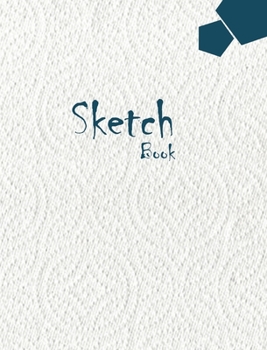 Hardcover Sketchbook Large 8 x 10 Premium, Uncoated (75 gsm) Paper, White Cover Book