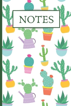 Notes: Journal For Organizing/Consolidating Notes In One Place - 120 Lined Pages - 6 x 9 - Cactus Design (Communication Book, Writing Pad)