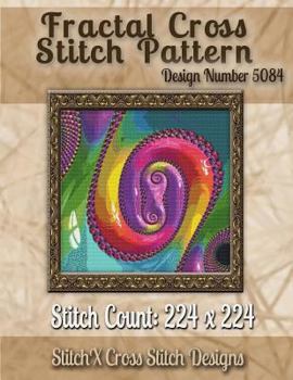 Paperback Fractal Cross Stitch Pattern: Design No. 5084 Book
