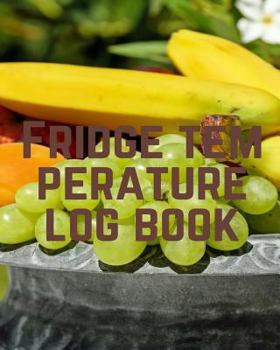 Paperback Fridge temperature log book
