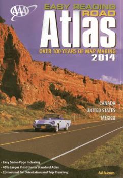 Paperback AAA Easy Reading Road Atlas 2014 Book