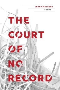 Paperback Court of No Record: Poems Book
