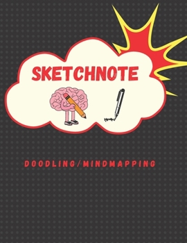 Paperback Sketchnote: Doodling / Mindmapping, Notebook, Sketchbook 150 Pages Format Paysage Pour Votre Cr?ativit?. [French] Book