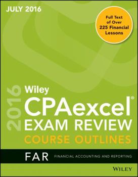 Paperback Wiley CPAexcel Exam Review FAR 2016 [Unknown] Book