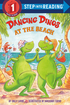 Paperback Dancing Dinos at the Beach Book
