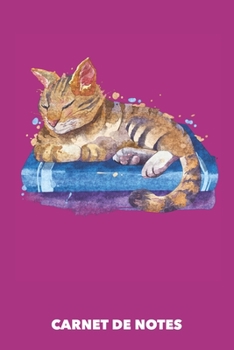 Paperback Carnet de Notes: Chat Dormant A5 petits carreaux - 120 pages pour propri?taires de chats [French] Book