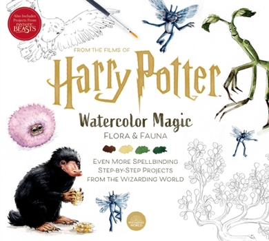 Paperback Harry Potter: Watercolor Magic: Flora & Fauna Book