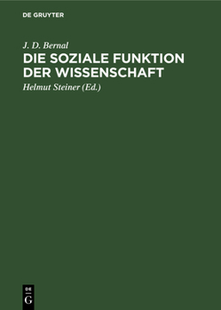 Hardcover Die Soziale Funktion Der Wissenschaft [German] Book