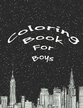 Paperback Coloring Book For Boys: Fun coloring with Boys 35 Pages Book
