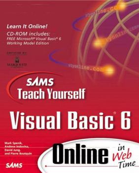 Paperback Teach Yourself Visual Basic 6 Online in Web Time [With CDROM] Book