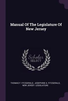 Paperback Manual of the Legislature of New Jersey Book