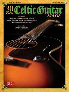 Paperback 30 Easy Celtic Guitar Solos Arr. Mark Phillips Book/Online Audio [With CD (Audio)] Book