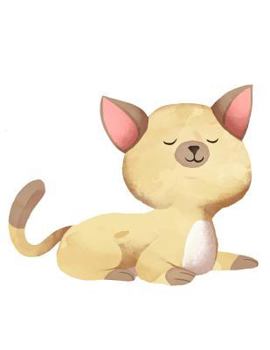 Notebook : Cute Cream Cat, Notebook for Girls, Large Size - Letter/A4, Wide Ruled