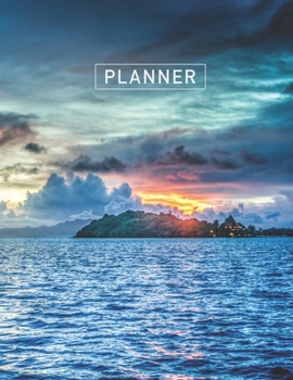 Planner: French 2 Year Weekly Planning Organizer | 2020 - 2021 | Vacation Paradise Sea Travel Cover | January 20 - December 21 | Writing Notebook | ... | Plan Days, Set Goals & Get Stuff Done