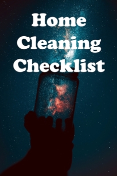 Paperback Home Cleaning Checklist Book