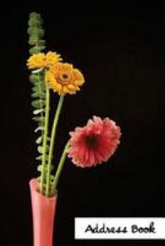Address Book.: (Flower Edition Vol. F16) Pink And Yellow Daisy Flower Cover Design. Glossy Cover, Large Print, Font, 6" x 9" For Cont