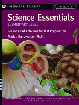 Paperback Science Essentials, Elementary Level: Lessons and Activities for Test Preparation Book