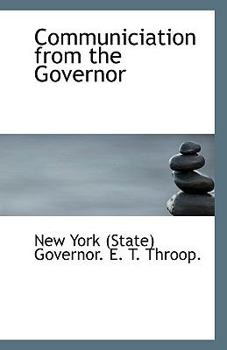 Paperback Communiciation from the Governor Book