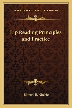 Paperback Lip Reading Principles and Practice Book