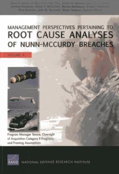 Paperback Management Perspectives Pertaining to Root Cause Analyses of Nunn-McCurdy Breaches: Program Manager Tenure, Oversight of Acquisition Category II Progr Book