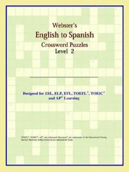 Paperback Webster's English to Spanish Crossword Puzzles: Level 2 Book