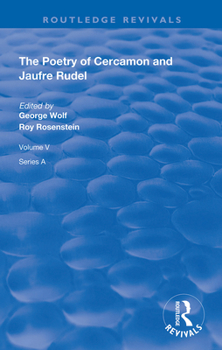Paperback The Poetry of Cercamon and Jaufre Rudel Book