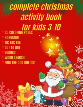 Paperback Complete Christmas Activity Book for Kids: Fun, Creativity and Sociability Book