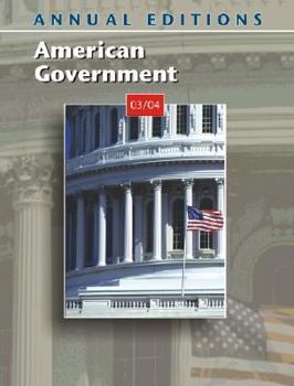 Paperback Annual Editions: American Government 03/04 Book