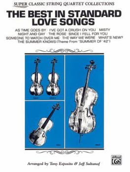 Paperback The Best in Standard Love Songs: Full Score & Parts (Classic String Quartets) Book