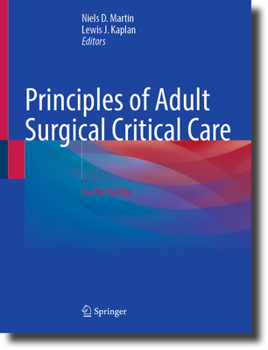 Hardcover Principles of Adult Surgical Critical Care Book